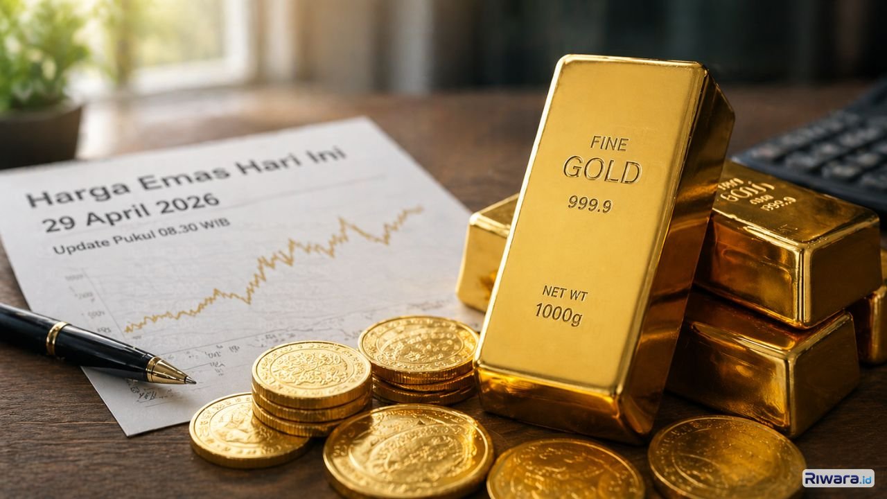 Harga Emas Hari Ini 29 April 2026 Naik Tipis, 1 Gram Nyaris Rp2,8 Juta!